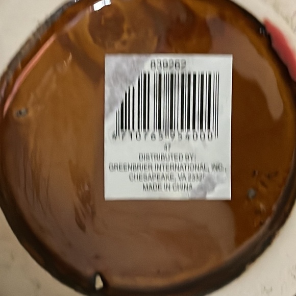 Santa Sugar Bowl‎ Gingerbread Man Lid Handle Greenbrier International Pottery - Picture 6 of 6